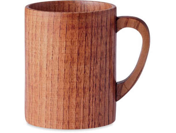 Taza con logo madera de roble Travis Madera detalle 4