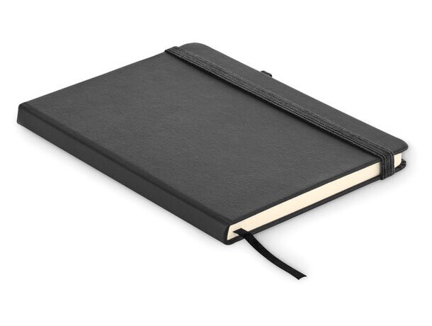 Libreta banda elastica con hojas a rayas de polipiel Arpu Blanco detalle 9