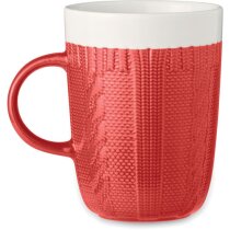 Tazas de cerámica Knitty con diseño de punto de lana 310ml en caja individual