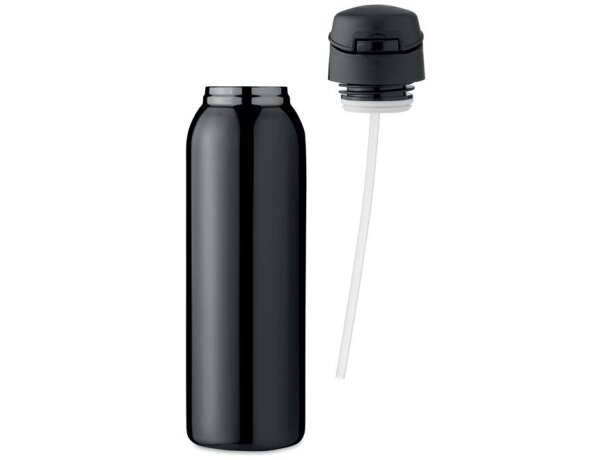 Botella termo personalizada Louc acero inoxidable doble pared 580ml Negro detalle 1