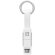 Llaveros con cable de carga originales metal KEY C Blanco detalle 5