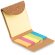 Taco de notas con logotipo Foldcork set con bloc grande y etiquetas color Beige detalle 3