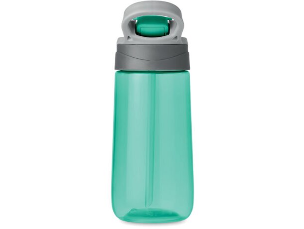 Botella de Tritán™ 450ml Shiku para deporte personalizada barata verde transparente