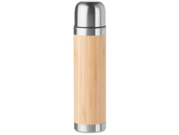 Botellas térmicas con estilo único Chan Bamboo termo bambú 400ml anti fugas Madera detalle 5