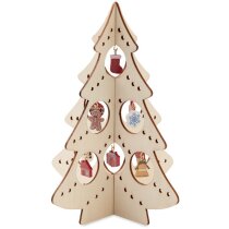 Adorno árbol de navidad de madera de diseño original