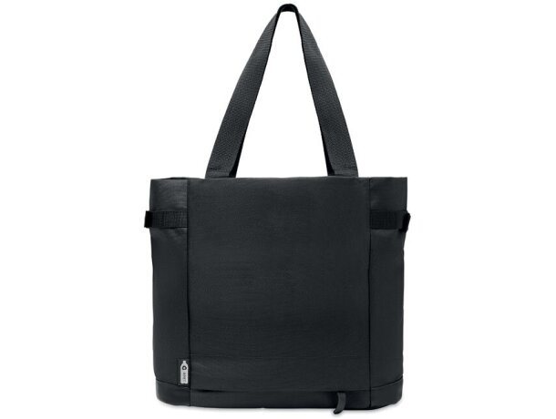 Bolsa de playa rPET 600D 340 g/m2 Daegu BAG Negro detalle 3