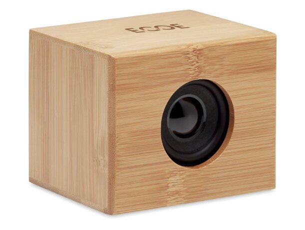 Altavoces con estilo Yista: bambú y carga inalámbrica de 10W Madera detalle 4