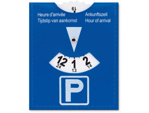 Tarjeteros pvc de aparcamiento Parkcard Azul detalle 1