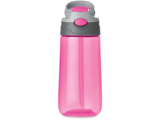 Botella de Tritán™ 450ml Shiku para deporte personalizada personalizado rosa transparente