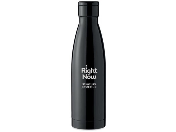 Botella térmica con logo Belo LUX con termómetro LED táctil 500ml Negro detalle 2