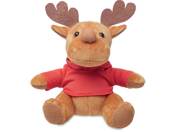 Peluches bordados personalizable Rudolph con sudadera con capucha Blanco detalle 8