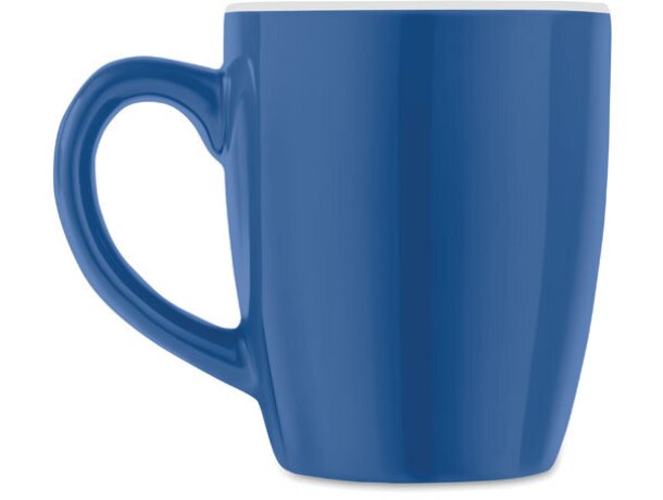 Taza personalizada Colour Trent cerámica 300ml caja regalo individual Azul real detalle 8