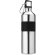 Botella deportiva bicolor de acero personalizada personalizada plata mate