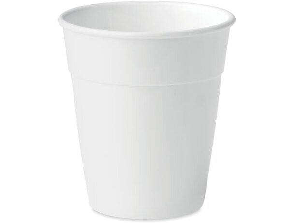 Vasos de plástico con capacidad de 350ml marca Oria material PP Blanco detalle 2