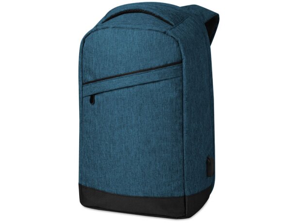 Mochilas de publicidad conector USB y compartimento portátil Berlin Azul detalle 7