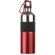 Botella deportiva bicolor de acero personalizada personalizada rojo