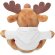 Peluches bordados personalizable Rudolph con sudadera con capucha Blanco detalle 7