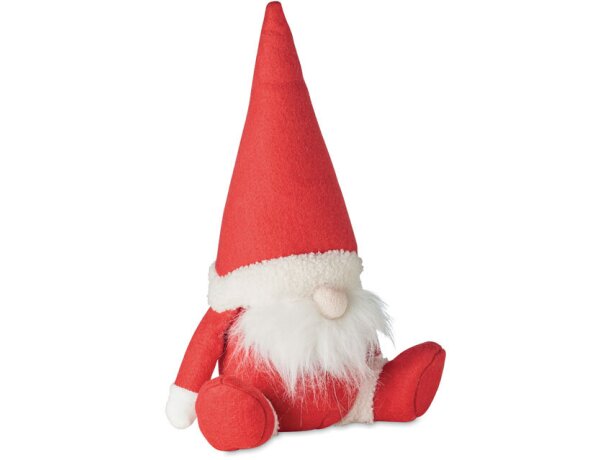 Duende de navidad de fieltro relleno de algodón para decorar tu hogar Rojo detalle 5