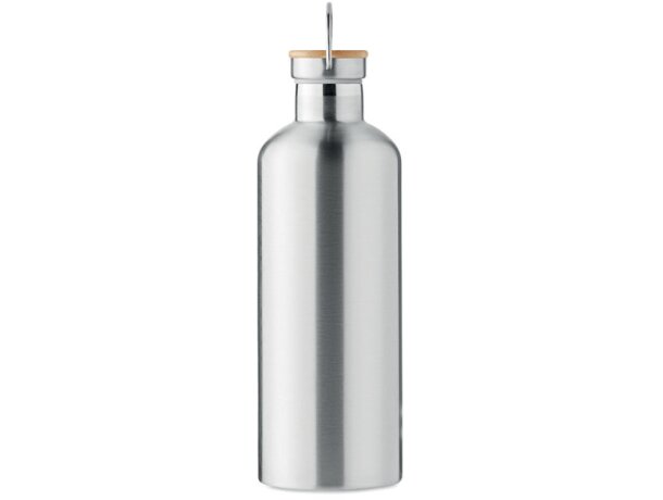 Botella termo personalizada Helsinki Extra acero inoxidable 1500ml anti fugas Plateado mate detalle 2