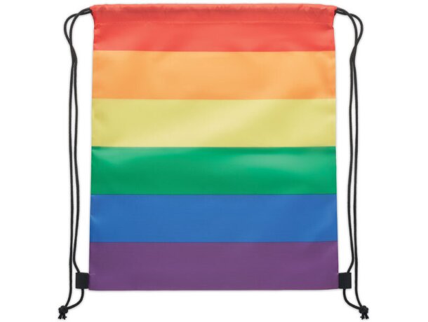 Bolsa cuerdas rainbow de RPET Bow personalizada