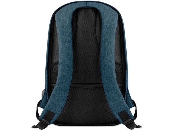 Mochilas de publicidad conector USB y compartimento portátil Berlin Azul detalle 6