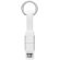 Llaveros con cable de carga originales metal KEY C Blanco detalle 3