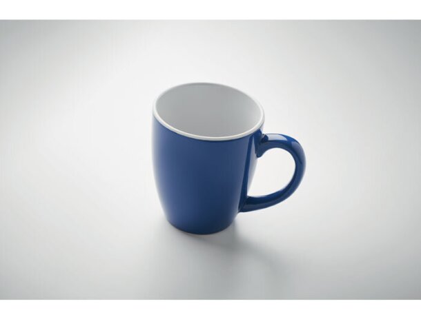 Taza personalizada Colour Trent cerámica 300ml caja regalo individual Azul real detalle 9