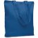 Bolsa ecológica asas largas algodón 270 g/m2 Rassa Coloured Azul real