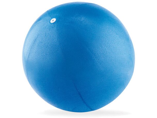 Balón de pilates con mancha Inflaball Azul detalle 2