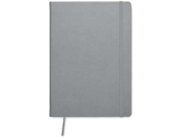 Libretas con banda elastica tapa rígida papel reciclado marca Ours Gris claro detalle 19