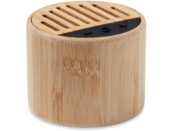 Altavoces publicitarios Round LUX con luz LED y batería recargable de 300 mAh Madera detalle 3