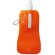 Botella de agua plegable enrollable personalizada personalizada naranja transparente