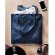 Bolsa de compras plegables personalizada Style Tote denim reciclado 50% Azul detalle 3