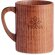 Taza con logo madera de roble Travis Madera detalle 3