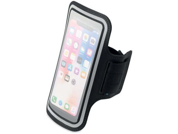 Brazalete ajustable armphone plus con frontal transparente y reflectante Negro detalle 3