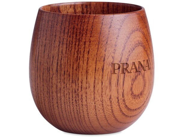 Vaso de madera de roble Ovalis Madera detalle 4