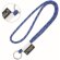 Lanyard de poliéster tubular con etiqueta tejida