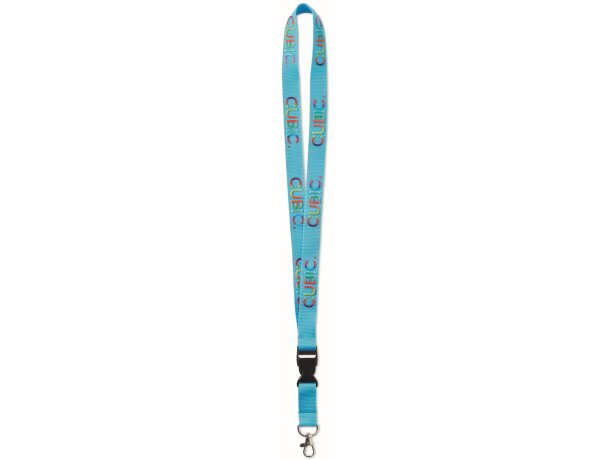 Lanyard de poliéster impreso en 3d con hebilla