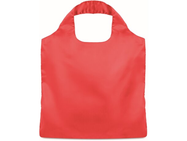 Bolsa de compra plegable 210d rojo