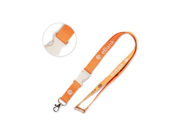 Lanyard de fibra de maíz con hebilla