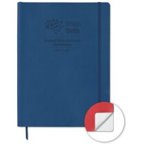 Libretas con banda elastica tapa blanda de PU tamaño especial 185x245 mm