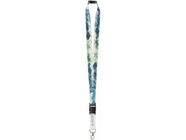 Lanyard satinado, sublimado y con hebilla 