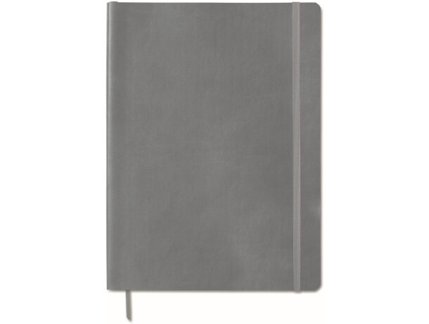 Libreta de polipiel pu (tapa blanda) gris