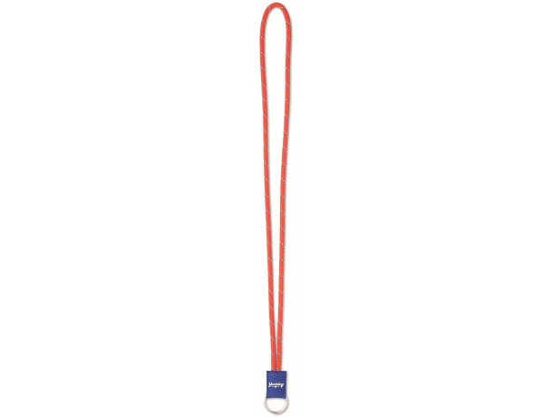 Lanyard redondo con etiqueta de pvc