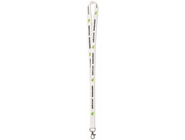 Lanyard de fibra de maíz gris oscuro