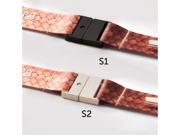 Lanyard sublimación con hebilla de plástico.