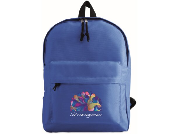 Mochila de 600d azul royal merchandising