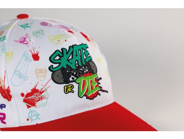 Gorra impresa en toda la superficie