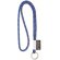 Lanyard de poliéster tubular con etiqueta tejida