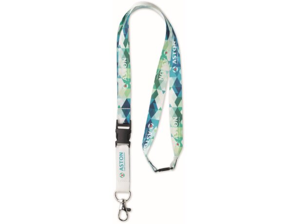 Lanyard satinado, sublimado y con hebilla 